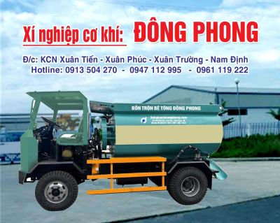 XE TRỘN BÊ TÔNG 4 BÁNH 1 CẦU 4 KHỐI